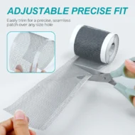 🔥 Self-Adhesive DIY Window Screen Repair Tape – Quick Fix for Holes & Tears, Easy No-Tool Repair ✨🛠️ - Image 3