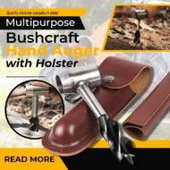 Multipurpose Bushcraft Hand Auger with Holster - Image 10