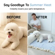 🥳SUMMER HOT SALE💞50K+ SOLD😍!Pet Cooling Mat with Pillow - Image 4