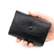 🔥Best Christmas present ever🎁🎄Fashion Lychee Pattern PU Leather Short Wallet with Convenient Snap Button - Image 6