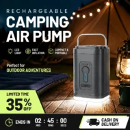 🏕️ Rechargeable Camping Air Pump – LED Light, Fast Inflation, Compact – Cash on Delivery 🔋 - Image 20