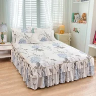 🥳SUMMER HOT SALE💞3-Piece Ruffled Bed Skirt Set - Image 10