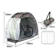 Multi-Purpose Portable Outdoor Storage Shed for Bikes - Image 2