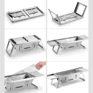 🔥Hot Sale 50% 0FF🔥Stainless Steel Folding Outdoor Barbecue - Image 7