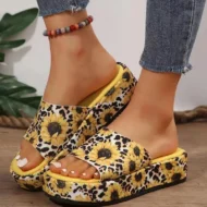 Non-slip, Sweat-Absorbing Platform Slippers - Image 2