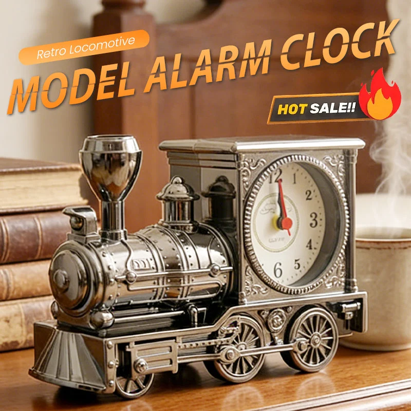📢📢49%  OFF !! ⏰Retro Locomotive Model Alarm Clock