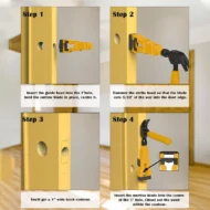 🛠️ LIMITED-TIME 50% OFF! 🚪 Professional Door Latch Installation Tool – Accurate Mortise Guide, Durable ABS, Adjustable 🔨 - Image 6