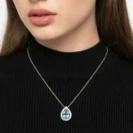 🎁 Hot Sale 49% OFF 🔥Elegant Blue Teardrop Necklace for Women - Image 2