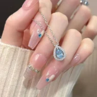 🎁 Hot Sale 49% OFF 🔥Elegant Blue Teardrop Necklace for Women - Image 3