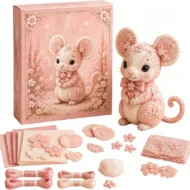 🎀50% OFF🎁Pink Enchanted Forest DIY Felt Patchwork Kit - Image 13