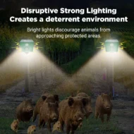Beast Repellent Solar Warning Lights with Loud Volume - Image 5