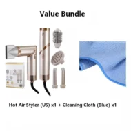 5-in-1 Foldable Hot Air Styler + Cleaning Cloth - Image 5