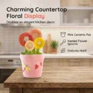 Ceramic Flower Measuring Spoon Set