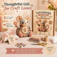 🎁Hot sale🧵Handcrafted Vintage Mouse Plush Sewing Kit - Image 6
