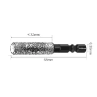 2-in-1 Hexagonal Shank Brazing Dry Drilling Specialized Hole Opener - Image 8