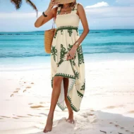Women’s Summer Print Sleeveless Flowy Long Dress - Image 7