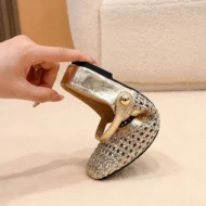 🌸NEW HOT SALE 50% OFF✨Women's Woven Square-Toe Mary Jane Mules - Image 3