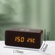 LED Digital Alarm Clock with Wireless Charging Station - Image 16