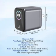45W Charger with Smart Digital Display - Image 9