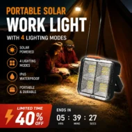 🔥🎁Hot Sale 50% OFF💡Portable Solar Work Light with 4 Lighting Modes - Image 15
