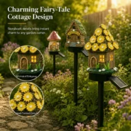 🎁2026 New Arrivals 50% OFF🌙🏡Solar Fairy-Tale Mushroom Cottage Garden Light - Image 2