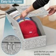 🧢 50% OFF NOW! 🎉 Stackable Baseball Cap Boxes – Space-saving & dustproof – Clear view, perfect for organizing hats in closets or shelves – sturdy and stackable 📦