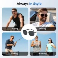 Men's Stylish Frameless High Definition Polarized Sunglasses - Image 6
