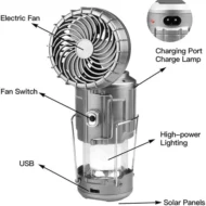 🔥🎁Hot Sale 50% OFF💡Portable LED Camping Lantern With Fan - Image 10