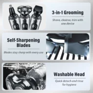 ⏳LIMITED TIME: 50% OFF! 🏆Men's 3-in-1 3D Floating Electric Shaver - Image 6