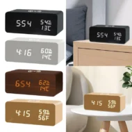 LED Digital Alarm Clock with Wireless Charging Station - Image 4