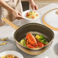 ⏳Time-limited Special⏰12in Titanium Alloy Non-Stick Pot with Lid - Image 8