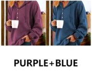 ✨LONG SLEEVE BUTTONED SWEATSHIRT - Image 10
