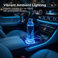 Rechargeable LED Car Cup Holder Lights