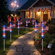 🏆Buy More Save More🎁Outdoor Solar Flag Stake Lights - Image 3