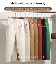 ⏰Limited Sale 50% OFF🔥Women's Elastic Waist Cotton Pants