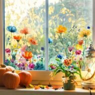 💐Time-limited Special💞Colorful Floral Bouquet Window Sticker🖼️(Cut to size freely) - Image 11