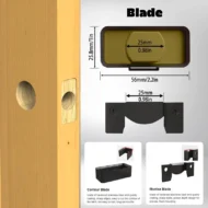 🛠️ LIMITED-TIME 50% OFF! 🚪 Professional Door Latch Installation Tool – Accurate Mortise Guide, Durable ABS, Adjustable 🔨 - Image 4