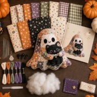 🎁Little Ghost's Cozy Halloween DIY Patchwork Kit - Image 3