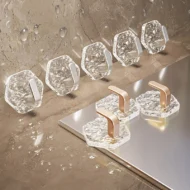 5PCS Punch-Free Ripple Wall Adhesive Hooks - Image 7