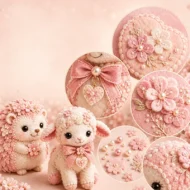 🎀50% OFF🎁Pink Enchanted Forest DIY Felt Patchwork Kit - Image 25