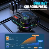 📻 50% OFF NOW! 🚗 Universal Dual-Port Car FM Bluetooth Transmitter – Wireless Music, Hands-Free Calling & Dual USB Charger 🔌 - Image 2