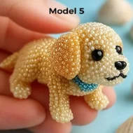 Colorful Beaded 3D Dog Model Kit - Image 5