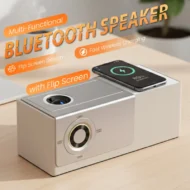 Multi-Functional Bluetooth Speaker with Flip Screen