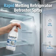 🥳2026 HOT SALE🥳💞50K+ SOLD!❄️💨 50% OFF! Rapid Refrigerator Defroster Spray – Instant frost melting, no scraping. Food safe, easy spray. Save time & energy. 🧊✨