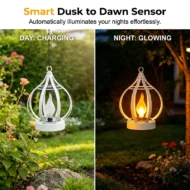 Realistic Flame Solar Hanging Lantern - Image 5