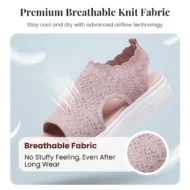 ⏳LAST DAY SALE ONLY ￡12.99!!💐 Women's Breathable Knit Platform Sandals – Air-permeable knit upper, cushioned sole & lightweight comfy summer footwear ✨ - Image 11