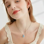 🎁 Hot Sale 49% OFF 🔥Elegant Blue Teardrop Necklace for Women - Image 9