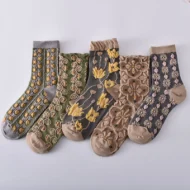 🔥Hot Sale 50% OFF🔥Women's Floral Cotton Socks (10 Pairs/1 Set) - Image 6