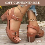 🌸NEW HOT SALE 50% OFF✨Women's Chunky Heel Ankle Strap Sandals - Image 2
