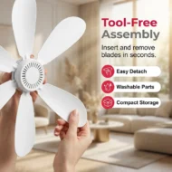 💥Hot Sales-49% OFF🔥Portable USB Ceiling Fan with 6 Blades - Image 5
